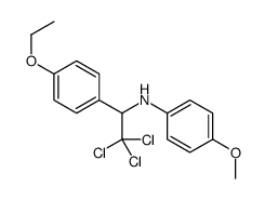 4-methoxy-N-[2,2,2-trichloro-1-(4-ethoxyphenyl)ethyl]aniline Structure