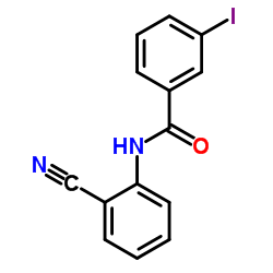 N-(2-Cyanophenyl)-3-iodobenzamide结构式