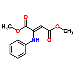 Dimethyl (2Z)-2-anilino-2-butenedioate Structure