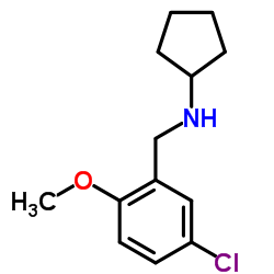 N-(5-Chloro-2-methoxybenzyl)cyclopentanamine结构式