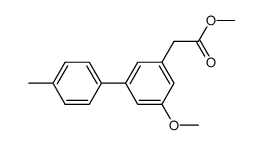 methyl 2-(5-methoxy-4'-methyl-[1,1'-biphenyl]-3-yl)acetate Structure