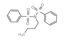 N-(benzenesulfonyl)-N-butyl-benzenesulfonamide structure