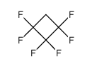 1,1,2,2,3,3-hexafluorocyclobutane Structure