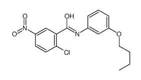 N-(3-Butoxyphenyl)-2-chloro-5-nitrobenzamide结构式