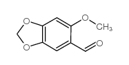 6-METHOXY-BENZO[1,3]DIOXOLE-5-CARBALDEHYDE Structure