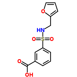 3-[[(2-FURYLMETHYL)AMINO]SULFONYL]BENZOIC ACID Structure