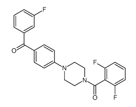 [4-[4-(2,6-difluorobenzoyl)piperazin-1-yl]phenyl]-(3-fluorophenyl)methanone Structure