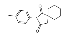 2-(4-methylphenyl)-2-azaspiro[4.5]decane-1,3-dione Structure