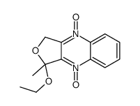 3-ethoxy-3-methyl-9-oxido-1H-furo[3,4-b]quinoxalin-4-ium 4-oxide结构式