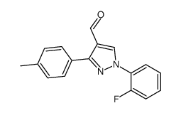 1-(2-FLUOROPHENYL)-3-P-TOLYL-1H-PYRAZOLE-4-CARBALDEHYDE structure