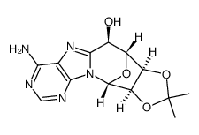 (R)-2'-O,3'-O-isopropylidene-5',8-cycloadenosine Structure