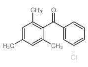 (3-chlorophenyl)-(2,4,6-trimethylphenyl)methanone structure