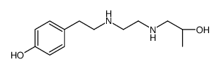 4-[2-[2-[[(2S)-2-hydroxypropyl]amino]ethylamino]ethyl]phenol结构式