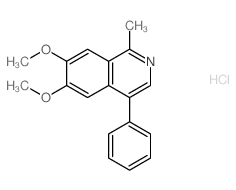 6,7-dimethoxy-1-methyl-4-phenyl-isoquinoline Structure