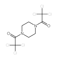 2,2,2-trichloro-1-[4-(2,2,2-trichloroacetyl)piperazin-1-yl]ethanone structure