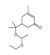 5-[2-(1-ethoxyethoxy)propan-2-yl]-3-methylcyclohex-2-en-1-one Structure