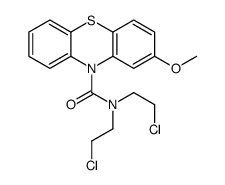 N,N-bis(2-chloroethyl)-2-methoxyphenothiazine-10-carboxamide Structure