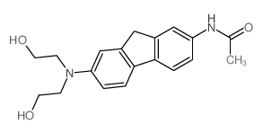 N-[7-(bis(2-hydroxyethyl)amino)-9H-fluoren-2-yl]acetamide结构式