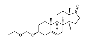 3β-ethoxymethoxy-androst-5-en-17-one结构式