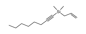 1-octynyl allyl dimethylsilane Structure