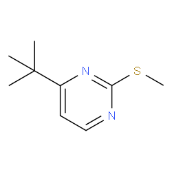 4-叔丁基-2-(甲基硫基)嘧啶结构式