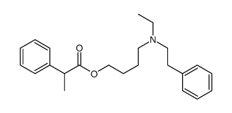 2-Phenylpropionic acid 4-[ethyl(phenethyl)amino]butyl ester Structure