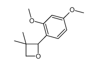 2-(2,4-dimethoxyphenyl)-3,3-dimethyloxetane结构式