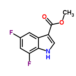 Methyl 5,7-difluoro-1H-indole-3-carboxylate Structure