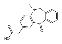 6,11-Dihydro-5-methyl-11-oxo-5H-dibenz[b,e]azepine-2-acetic acid Structure