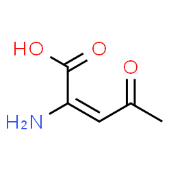 2-Pentenoic acid, 2-amino-4-oxo- (9CI) Structure