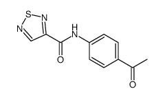 1,2,5-Thiadiazole-3-carboxamide,N-(4-acetylphenyl)-(9CI) structure