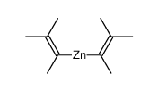 Zn(C(CH3)=C(CH3)2)2 Structure