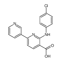 6-(4-chloro-anilino)-[2,3']bipyridinyl-5-carboxylic acid Structure