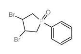 Phospholane,3,4-dibromo-1-phenyl-, 1-oxide structure