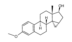 17-hydroxy-3-methoxy-14,15-methylenestra-1,3,5(a)-trien structure