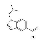 1-ISOBUTYL-1H-INDOLE-5-CARBOXYLIC ACID Structure