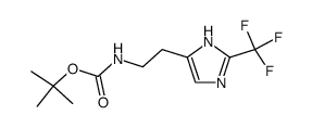 α-N-(tert-Butoxycarbonyl)-2-(trifluoromethyl)histamine结构式