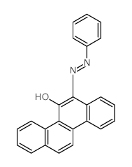 5-Chrysenol,6-(2-phenyldiazenyl)-结构式