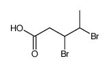 3,4-dibromo-valeric acid Structure