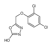 5-[(2,4-dichlorophenoxy)methyl]-3H-1,3,4-oxadiazol-2-one Structure