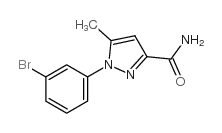 1-(3-Bromophenyl)-5-methyl-1H-pyrazole-3-carboxamide Structure