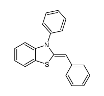 2-Benzyliden-2,3-dihydro-3-phenylbenzothiazol结构式