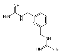 2-[[6-[(diaminomethylideneamino)methyl]pyridin-2-yl]methyl]guanidine Structure