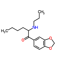 1-(1,3-Benzodioxol-5-yl)-2-(propylamino)-1-hexanone结构式