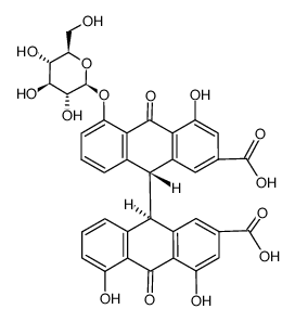 sennidin A-8-monoglucoside Structure