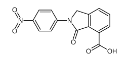 2-(4-nitrophenyl)-3-oxo-1H-isoindole-4-carboxylic acid结构式