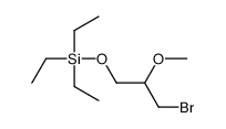 (3-bromo-2-methoxypropoxy)-triethylsilane Structure