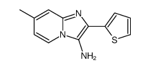 7-methyl-2-thiophen-2-ylimidazo[1,2-a]pyridin-3-amine Structure