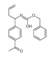 benzyl N-[1-(4-acetylphenyl)but-3-enyl]carbamate Structure