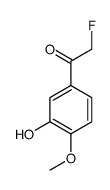 Ethanone, 2-fluoro-1-(3-hydroxy-4-methoxyphenyl)- (9CI) structure